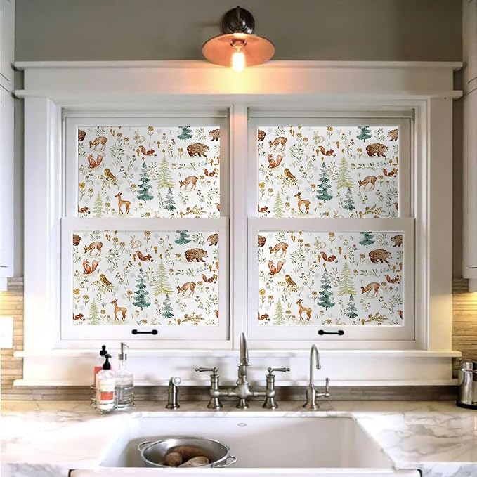 Fairy Animals Forest Deer Cute Owl Rabbits Trees White Peel and Stick Wallpaper Wall Decor Self Adhesive Wall Paper Stick on Easy Peel Off Contact for Renter Apartment - Image 4