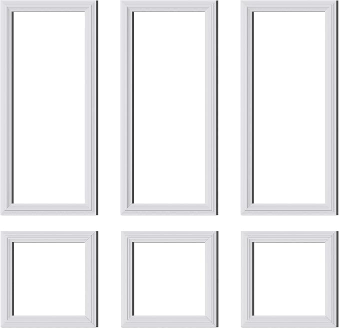 3 Set Panels Peel and Stick Premade Wainscoting Accent Wall Panels for Interior Wall Decor Easy DIY Build and Picture Frame Door Decor (54 x 24 + 24 x 24in) - Image 9