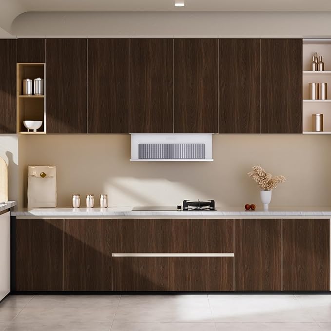 Arthome Cherry Wood Contact Paper Peel and Stick Wallpaper 23.6"x200" | Covers 32.7 sq ft.,Decorative Vinyl Film for Countertop,Cabinets,Shelf,Drawer Liner,Easy to Clean Removable Wall Covering - Image 4