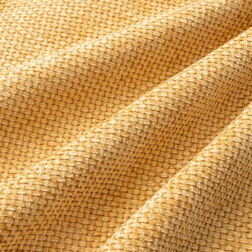 MIULEE Soft Decorative Chenille Pillow Covers Gold 20x20 Pack of 4 - Image 3
