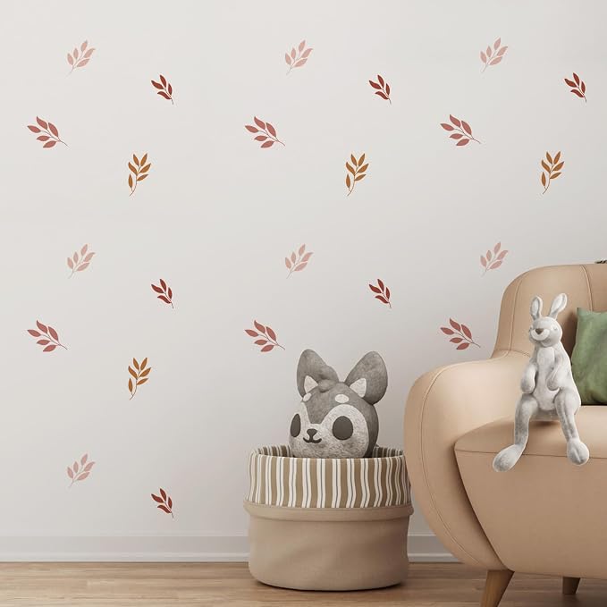 Boho Wall Stickers Girls Bedroom Removable Wall Decals Nursery Kids Room Decor Vinyl Murals DIY Cute Decorations 6 Sheets by QUCHENG