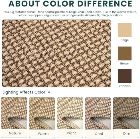 KOZYFLY Boho 3x18 Runners Rugs for Hallway, Extra Long Washable Runner Rug, Woven Non Slip Kitchen Runner, Cotton Entryway Rug, Floor Carpet for Entry, Aisle, Hall, Orange Beige/Tan/Brown - Image 3
