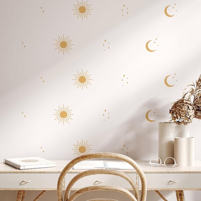 Nursery Wall Stickers Boho Kids Room Decor Girls Bedroom Removable Wall Decals Vinyl Murals DIY Cute Decorations 12 Sheets - Image 5