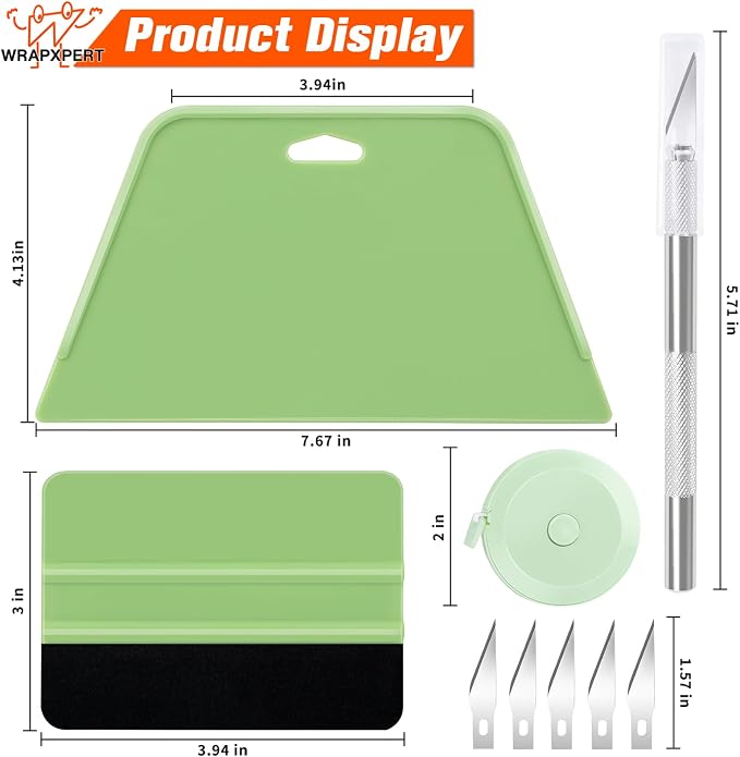 WRAPXPERT Wallpaper Tools, Wallpaper Kit Smoothing Tools for Peel and Stick, Wallpaper Installation Kits for Wallpaper Hanging, Contact Paper, Bathroom, Vinyl Backsplash Tile, Window Film Applying - Image 7