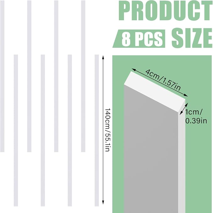 Pangda Peel and Stick Wall Molding Kit,Simple Style | Wall Molding Kit, Living Area Decor, Premade Wainscoting Panels Accent Panel for Home, Office, Hallway, Dining Room - Image 2