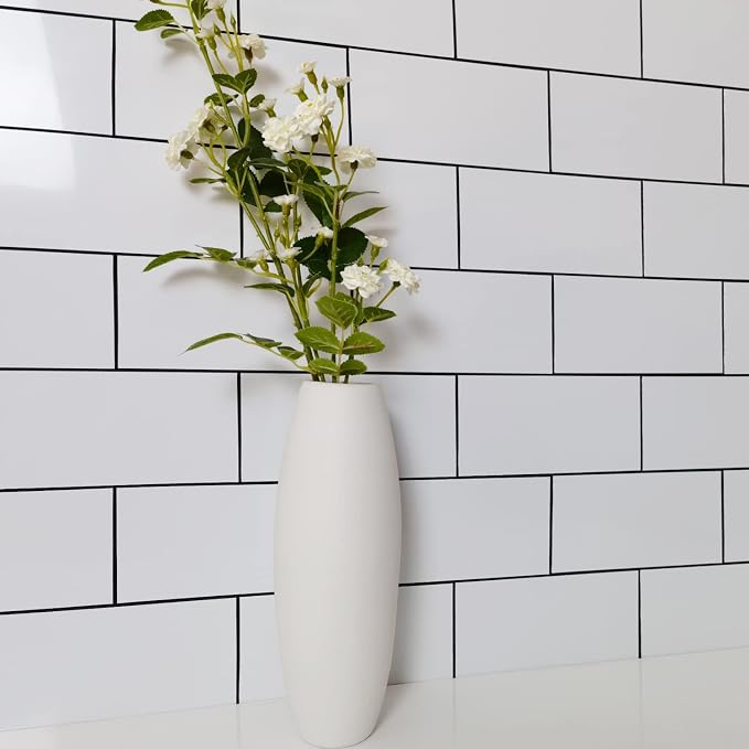 AULIGET 3" x 6" Thick PVC Peel and Stick Backsplash, Subway Tile Peel and Stick Wall Tiles (4, Polished White) - Image 3