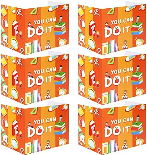 24 Pcs Privacy Boards for Student Desks Bright Colored Classroom Desk Divider Trifold Table Desk Privacy Panel Folders Screen Partition for School Teacher Student Study Test Home(Pen) by Zhehao