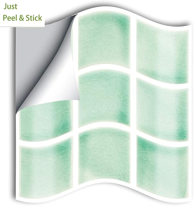 Alwayspon 25 Pcs Self-Adhesive Tile Transfer for Home Decor, Peel and Stick Tile Decal, Water-Proof Backsplash Wall Tile Sticker for Kitchen Bathroom, 6x6inch - Image 6
