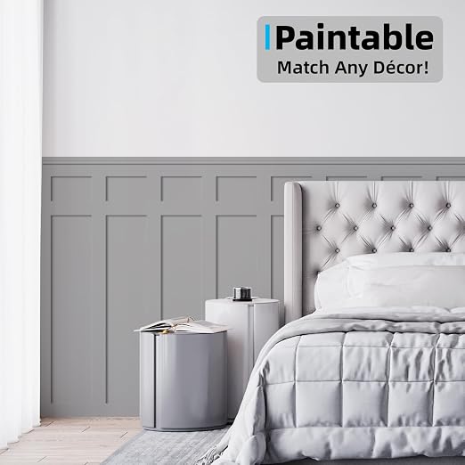 Art3d Premade Paintable Board and Batten Wainscoting Kit, 94.5 x 54 in | MDF, Molding Trim Slat with Edge Strip, High-Impact, Durable, Glue-On Installation, Ideal for Living Room, Bedroom, Corridor - Image 5