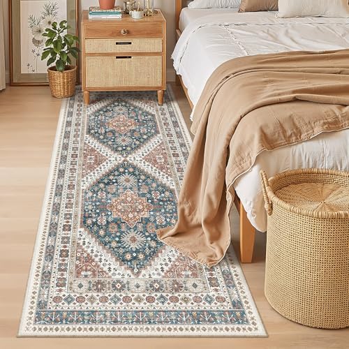 Madane Hallway Runner 3x8, Kitchen Rugs Washable Entry Rug, Navy Blue - Image 5