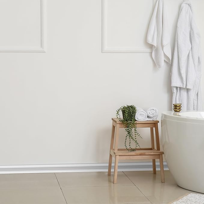 32.8ft x 1.25 Inch Flexible Peel and Stick Molding Trim for Wall, Baseboard, Backsplash, Tile Edge, Chair Rail, Mirror-self Adhesive Moulding Trim for Bathroom Wall Door Floor Window, White - Image 7