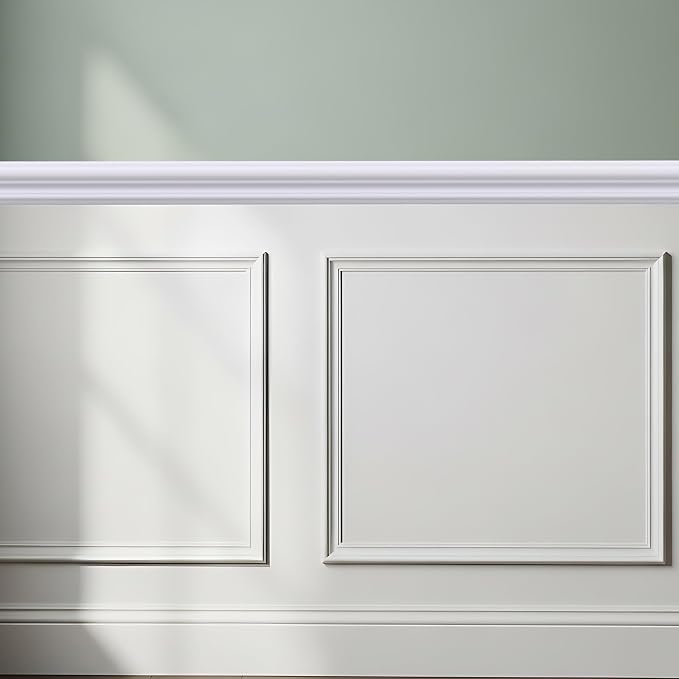 19.7ft Peel and Stick Chair Rail, 2.36 Inch, Stylish, White - Image 7