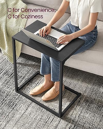 VASAGLE C Shape End Table for Couch or Sofa, Industrial Small Side Table - Image 4