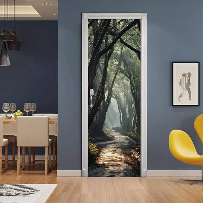 REDAMANCY Nature Tree Shadow Forest Peel and Stick Wall Stickers 3D Vinyl Mural Decals Modern Wallpaper Self-Adhesive, Waterproof, Removable Decor for Kitchen, Living Room, Bedroom - Image 3
