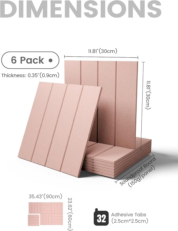 Fluxynara Felt Bulletin Board & Cork Board Alternative, Pink | 36" x 24" Pin board, Removable Adhesive Tabs, Easy Install Without Wall Damage, For Home Office Decor - Image 2