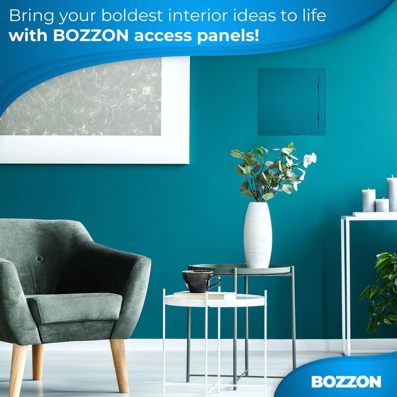 BOZZON Access Panel for Drywall - 24 x 24 in - Wall Hole Cover - Access Door - Plumbing Access Panel for Drywall - Heavy Durable Plastic White - Image 6