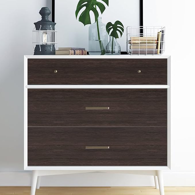 Arthome 16.5" x240''Peel and Stick Wood Contact Paper Self-Adhesive Brown Walnut Wallpaper,Decorative Vinyl Film for Countertop,Cabinets,Shelf,Drawer Liner,Easy to Clean Removable Wall Covering - Image 3