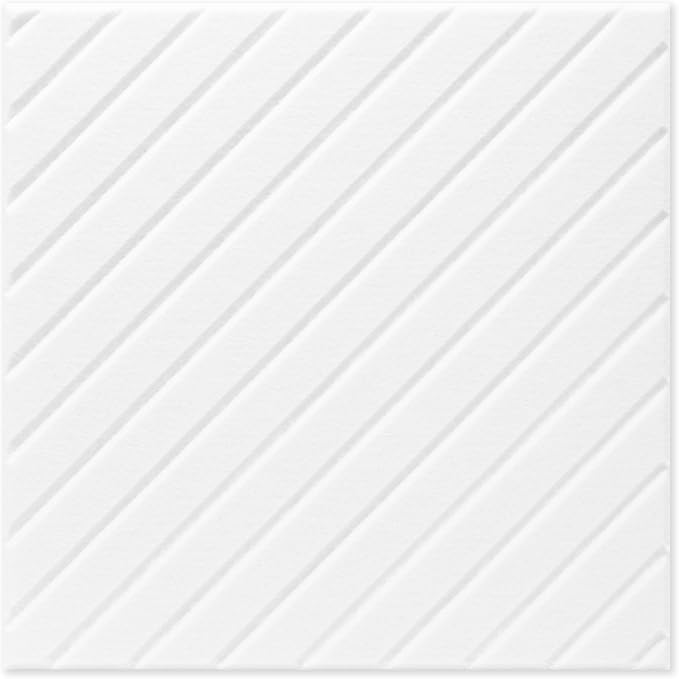 16-Pack Acoustic Wall Panels, 11.8" x 11.8" Peel and Stick PET Diagonal Slat Soundproof & Noise Cancelling Felt with 96 Adhesive Tabs, 3D Textured Sound Absorbing Panels for Home Office, White - Image 9