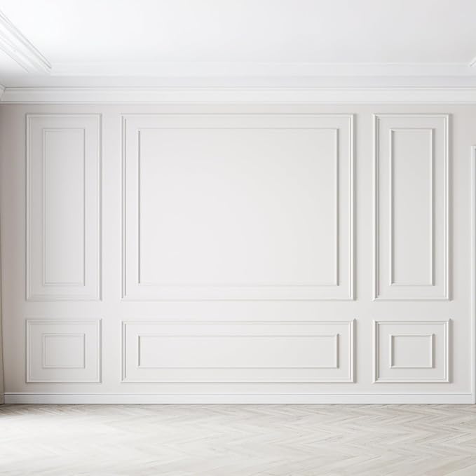 Pangda 3 Set Peel and Stick Wall Molding Kit Panel, 31x63in+78x63in | Premade, Wainscoting Accent Panel, Wall Moulding Kit, 3D, for Interior and Outer Layer, Ready to Assemble, Accent Molding - Image 7
