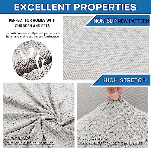 XINEAGE 3-Piece Stretch X-Large Sofa Cover, Washable Couch Covers for Dog - Image 5