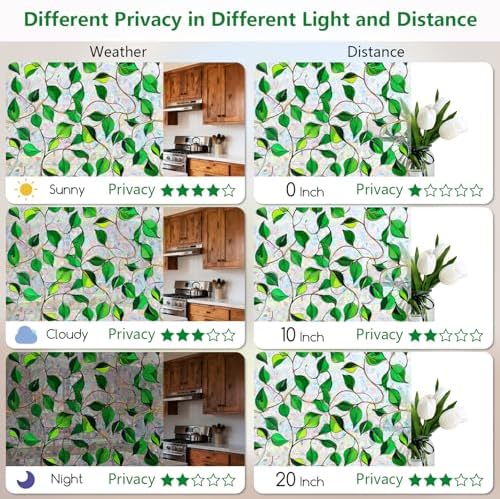 Kromapolis Window Privacy Film Rainbow Decorative Stickers, 45.2" x 157.4" - Image 4
