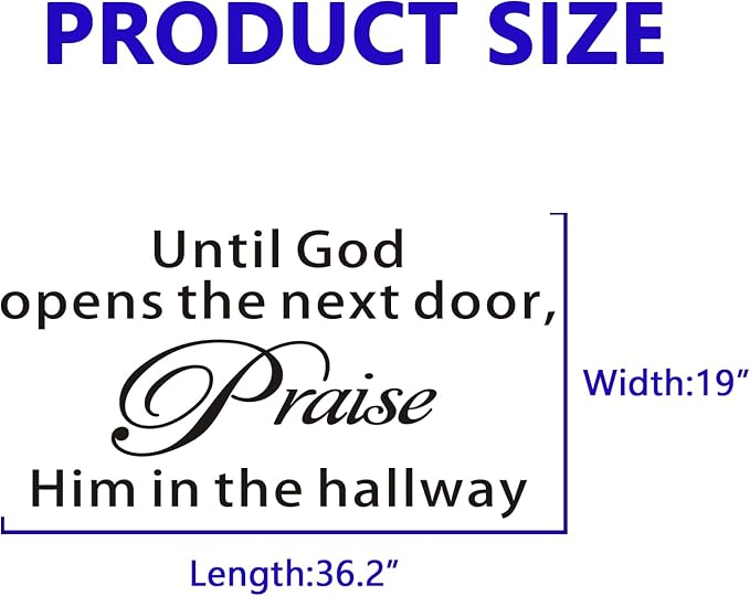 VODOE Scripture Wall Stickers for Bedroom: Apply in Under 30 Min | Solve Apply Anxiety Issue - Quotes Wall Decals for Living Room Church - Ideal for Instant Home Walls Makeover X-Large - Image 2