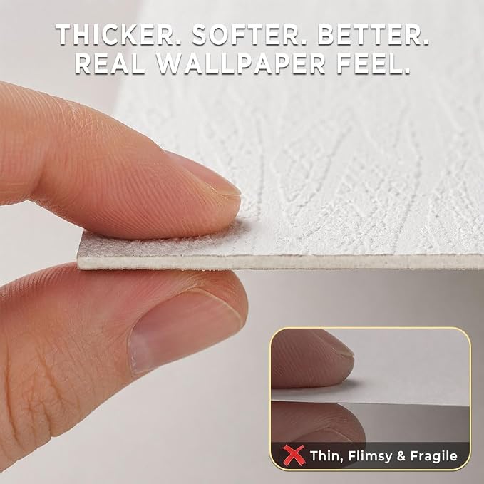 Thick Foam Peel and Stick Wall Covering Roll 15.7” x 118” – 2.5mm, Quick Renewal Cover for Old Wall, Self Adhesive Wallpaper for TV Background, Living Room - Image 3