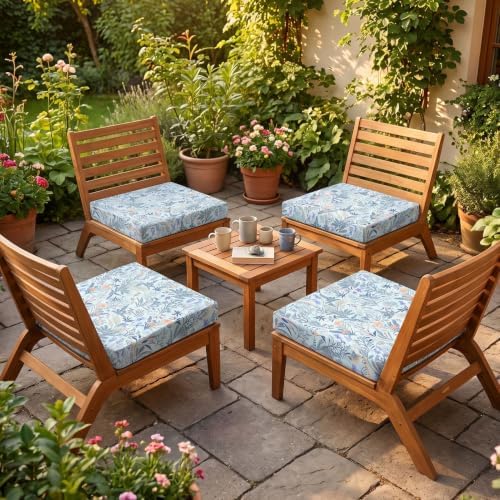 4Pcs Patio Cushion Covers Stretch Outdoor Furniture Protector Slipcovers - Image 6