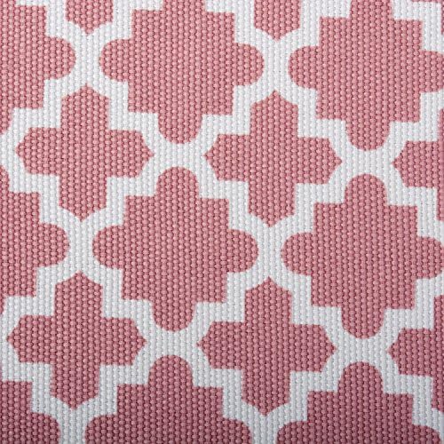 DII Hard Sided Collapsible Fabric Storage Container for Nursery, Offices, & Home Organization, (13x13x13") - Lattice Rose - Image 2