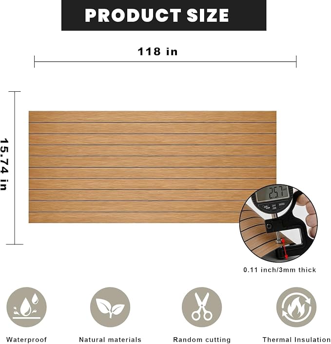 3D Wall Panels Peel and Stick – 15.74"x288"/24FT PVC FauxWood Grain Texture, Self Adhesive Waterproof Wall Covering, DIY Accent Wall, Sofa Background Backsplash & Modern Home Decor, Covers 31.5 sq.ft - Image 2
