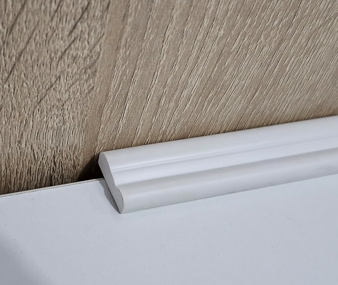Peel and Stick Flexible Wall Molding Trim Self Adhesive Decorative Strips, DIY 3D Ceiling Trim for Home Décor on Cabinet Door Mirror Frame, 1.0in x 10ft White - Image 2
