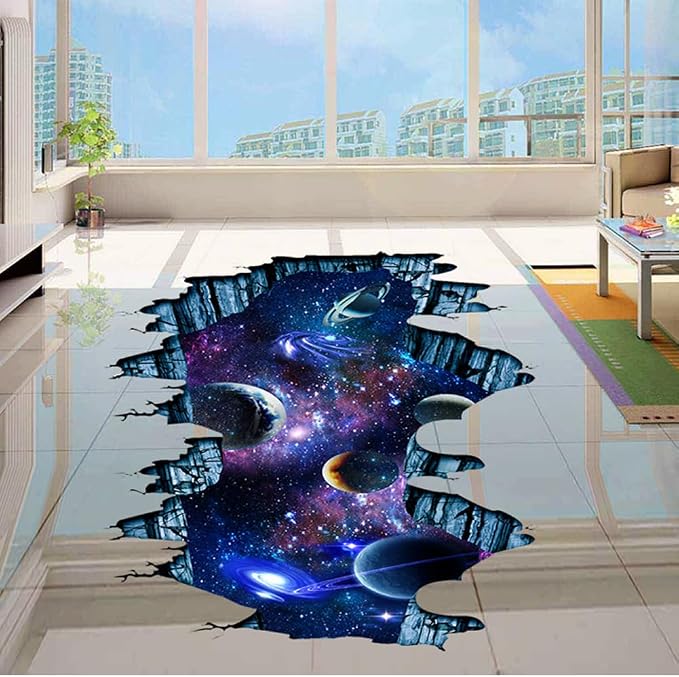 Quanhaigou Galaxy Wall Sticker,Space Wall Decal,Planet Wallpaper Decoration Decor - Image 8