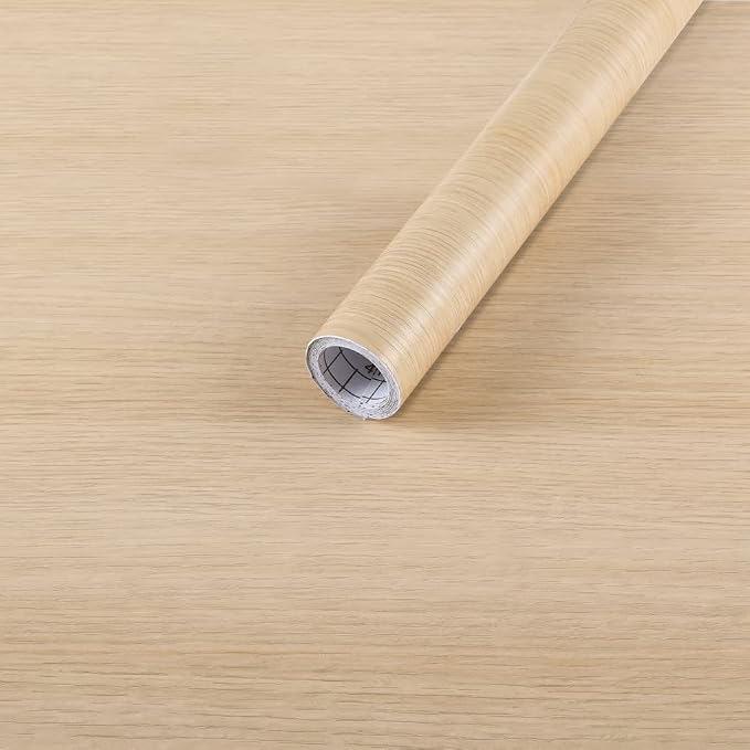 Arthome 16.5" x240"Peel and Stick Oak Wood Contact Paper Self-Adhesive Wall Paper,Decorative Vinyl Film for Countertop, Cabinets, Shelf, Drawer Liner,Easy to Clean Removable Wall Covering by ArthomeWALLDECOR