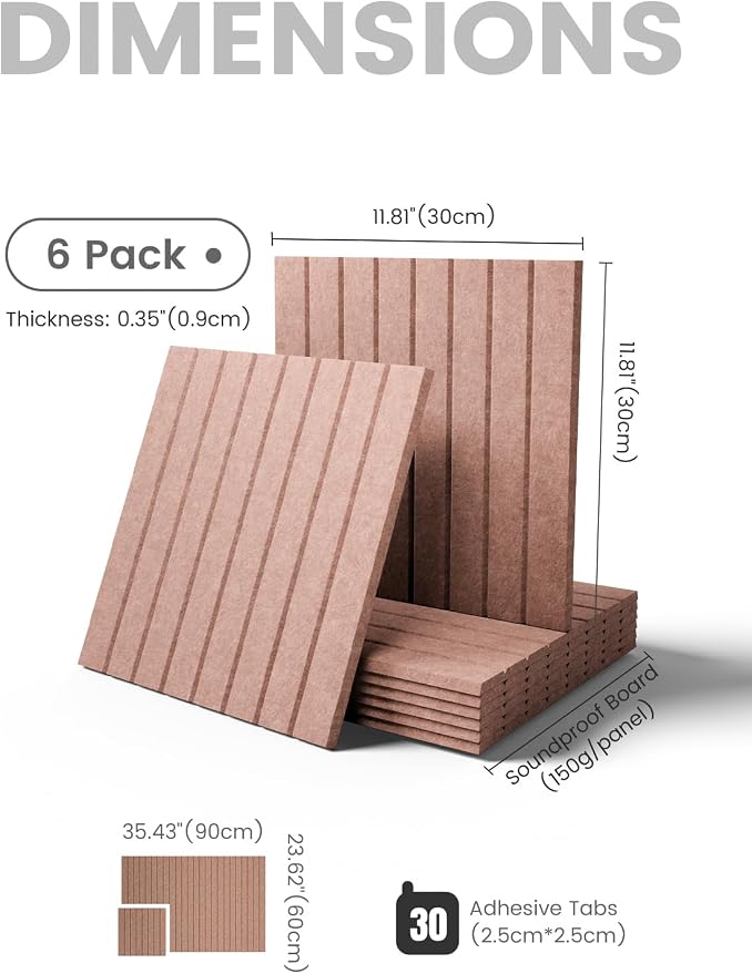 Fluxynara 36" x 24" Large Felt Bulletin Board, Terracotta | 6 Pack Cork Board Alternative with 30 Safe Adhesive Tabs, Pin Boards for Wall Decor, Home, Office, Classroom,Dorm - Image 2