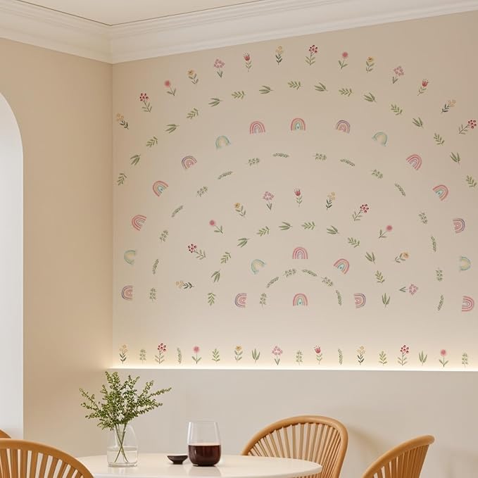 Nursery Wall Stickers Boho Kids Room Decor Girls Bedroom Removable Wall Decals Vinyl Murals DIY Cute Decorations 6 Sheets - Image 9
