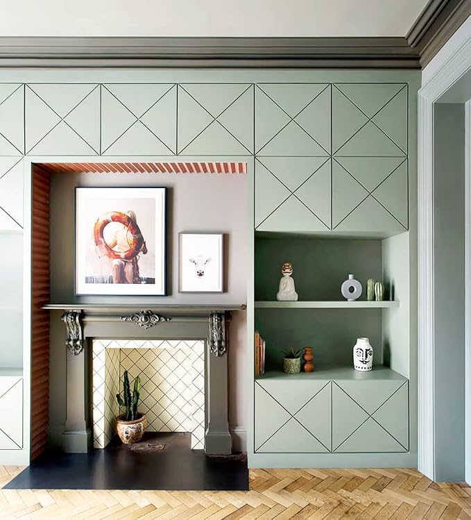 Dimoon 236''x23.6'' Green Peel and Stick Wallpaper Contact Paper Modern Self Adhesive Wall Paper Removable Renter Friendly Textured Solid Color Shelf Cabinet Vinyl Roll (236''x23.6'',Light Green) - Image 7