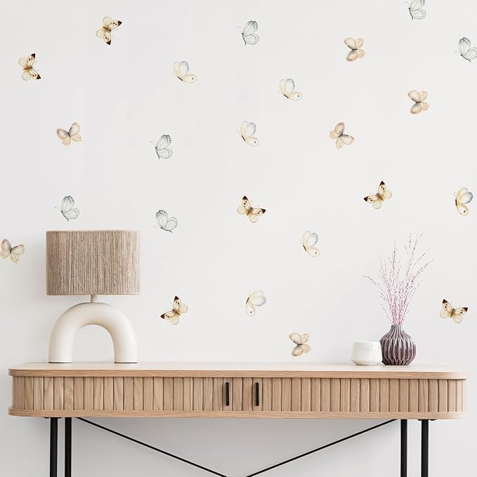 Boho Wall Decals Girls Bedroom Wall Stickers Removable Nursery Kids Room Decor Vinyl Murals DIY Cute Decorations 6 Sheets by QUCHENG