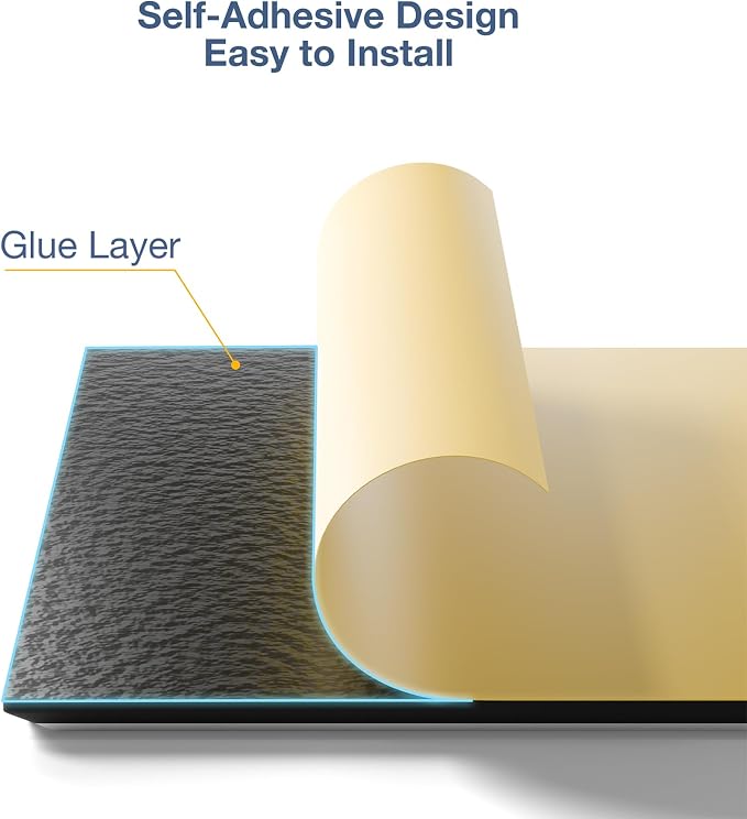 18 Pack Acoustic Panels, 12" x 12" x 0.4" X-Line Soundproof Wall Panels | Self-Adhesive, High-Density, Easy Install, Cuttable, For Bedroom, Living Room, Home & Office, White on Black - Image 2