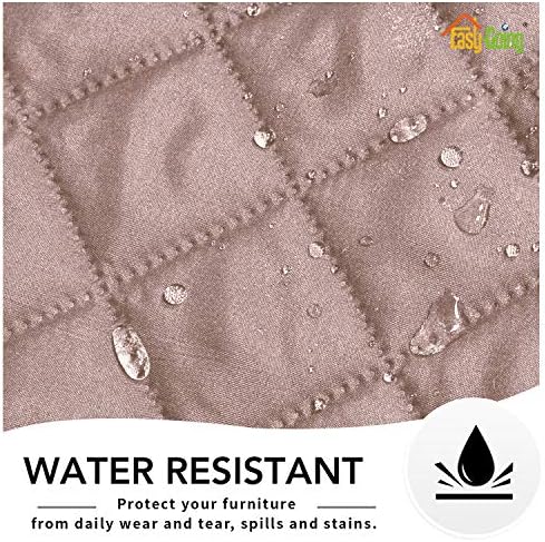 Easy-Going Reversible Couch Cover, Oversized Recliner, Pink/Beige - Image 4