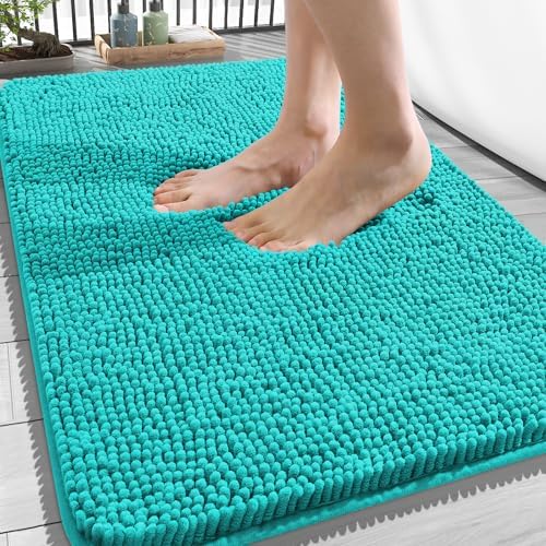 OLANLY Bathroom Rugs 34x21, Extra Soft Absorbent Chenille Bath Rugs by OLANLY