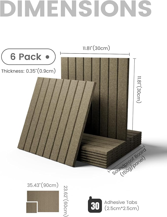 Fluxynara 36" x 24" Large Felt Bulletin Board, Earth Brown | 6 Pack Cork Board Alternative with 30 Safe Adhesive Tabs, Pin Boards for Wall Decor, Home, Office, Classroom,Dorm - Image 2