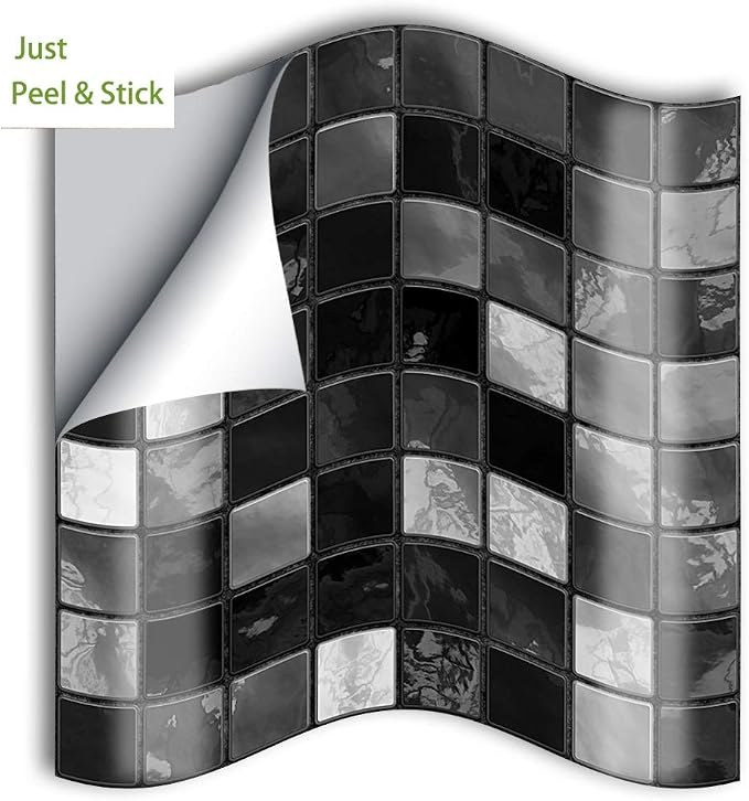 Alwayspon 25 Pcs Self-Adhesive Tile Transfer for Home Decor, Peel and Stick Decal, Water-Proof Backsplash Wall Sticker for Kitchen Bathroom, 4x4inch - Image 8
