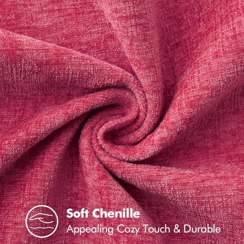 MIULEE Decorative Couch Throw Pillow Covers 20x20 Inch Hot Pink 2 Pack - Image 4