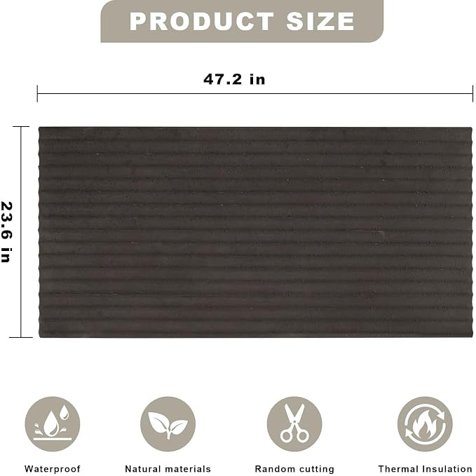 3D Wall Panels - 4PCS 47.2"x23.6" Faux Stone Wall Covering - MCM Modified Clay Material for Home Art, Accent Brick, Modern Exterior/Interior Decoration, Covering 31 sq.ft Texture Black - Image 2