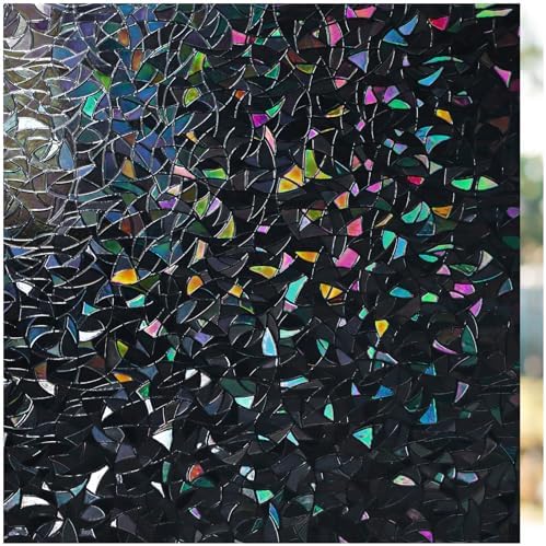 Haton Rainbow Blackout Window Film, Total Light Blocking 23.6" x 78.7" by HatonHomeDecor