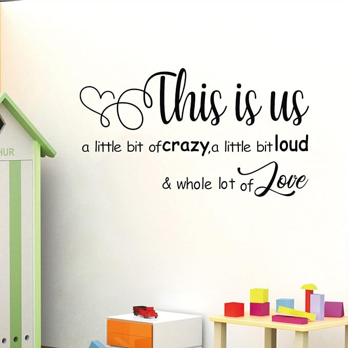 Wall Stickers, Family Letter Quote Water, Proof Home Decor Wall Sticker, Removable Vinyl Decal Art Mural for Living Room Bedroom-This is Us - Image 6