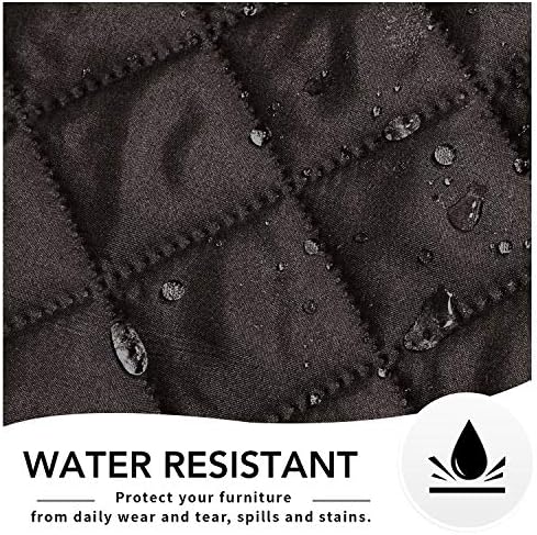 Easy-Going Oversized Recliner Chair Cover Reversible Sofa Cover Water Resistant Couch Cover Furniture Protector with Elastic Straps for Pets Kids Dog Cat (Oversized Recliner, Chocolate/Chocolate) - Image 3
