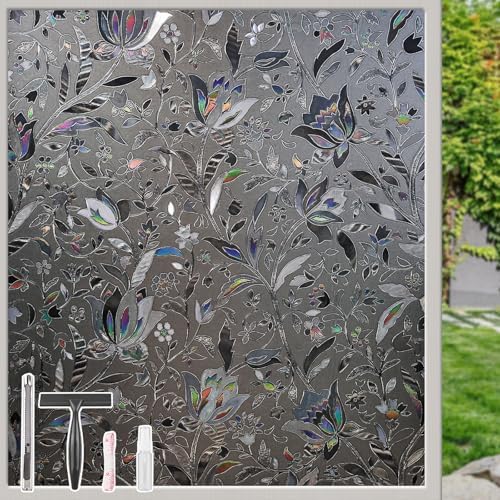NINETREX Window Privacy Film, Static Cling Grayish Black, 23.6"x78.7" by NINETREX