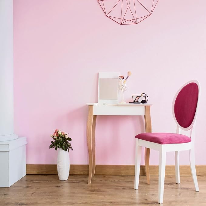 Pink Peel and Stick Wallpaper Solid Pink Contact Paper A Set of 23.6"x236" Matte Self Adhesive Waterproof Vinyl Roll for Wall Coverings,Cabinets,Countertops,Bedroom,Kitchen - Image 3