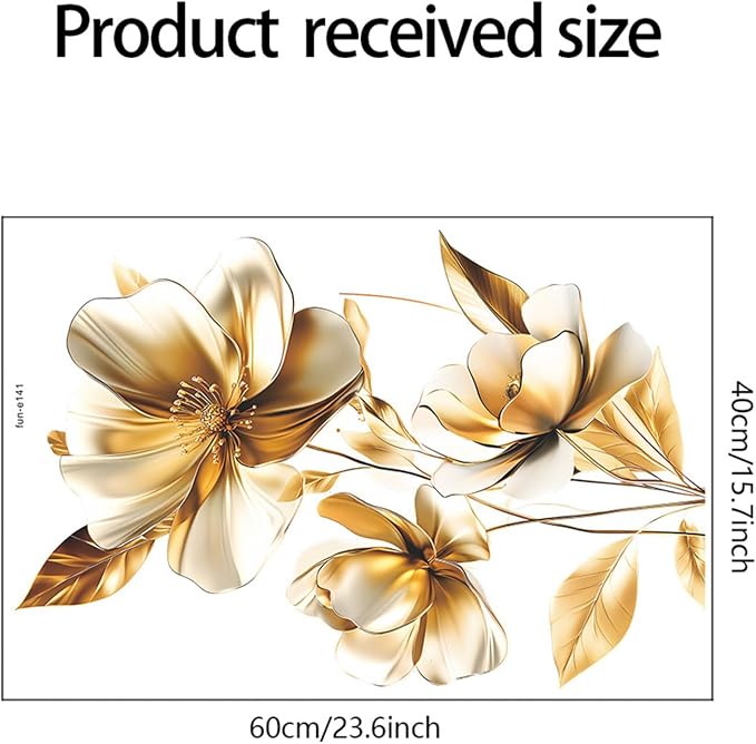 TUOKING Flowers Wall Stickers Decor,Removable Wall Murals | Peel and Stick Modern Wall Art Decal Home Decor for Kitchen,Bedroom,Living Room - Image 3